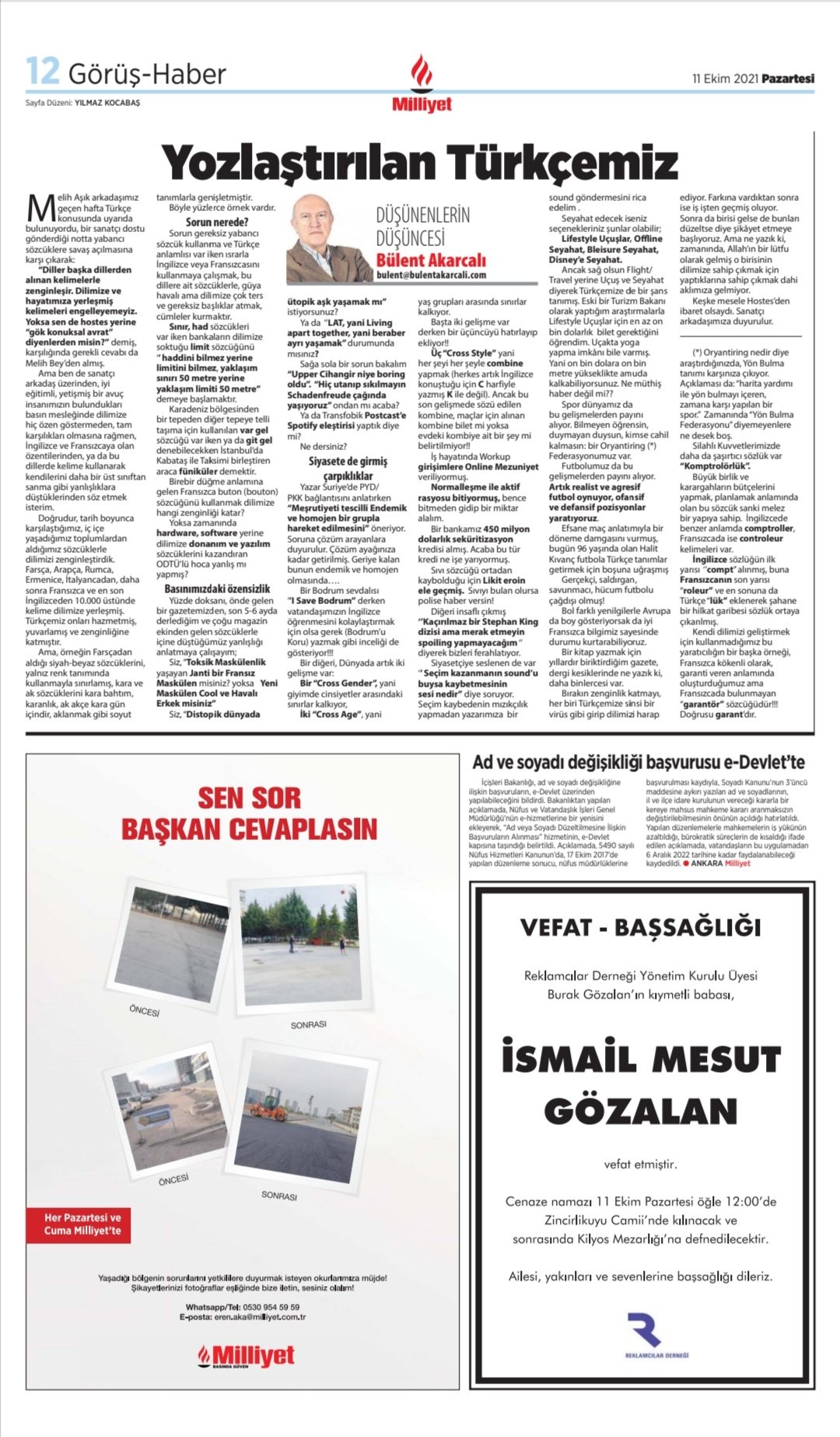 Milliyet ilan servisi